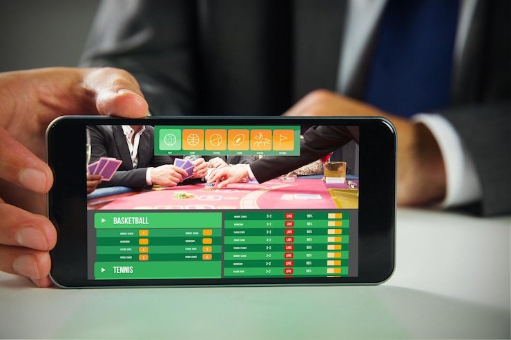 Antarmuka aplikasi mobile alexistogel.com menampilkan kategori sportsbook, live dealer, dan slot